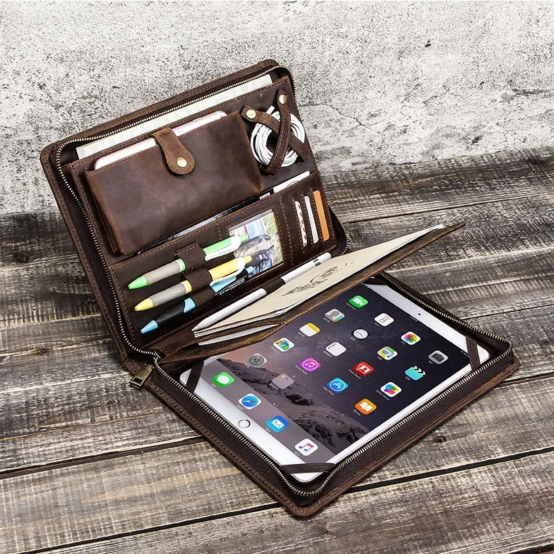 Tech Accessories Tablet - Leather Tablet Storage Bag for Apple